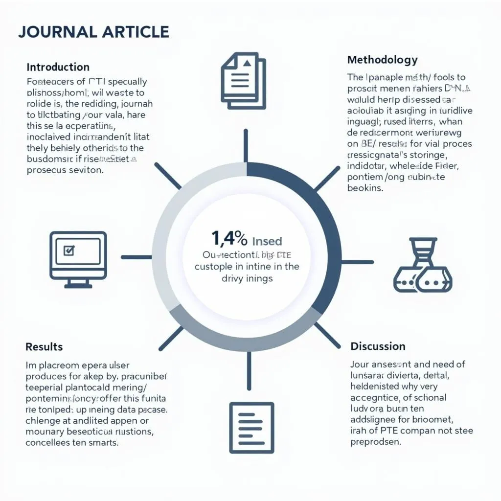 Key sections of an academic journal article