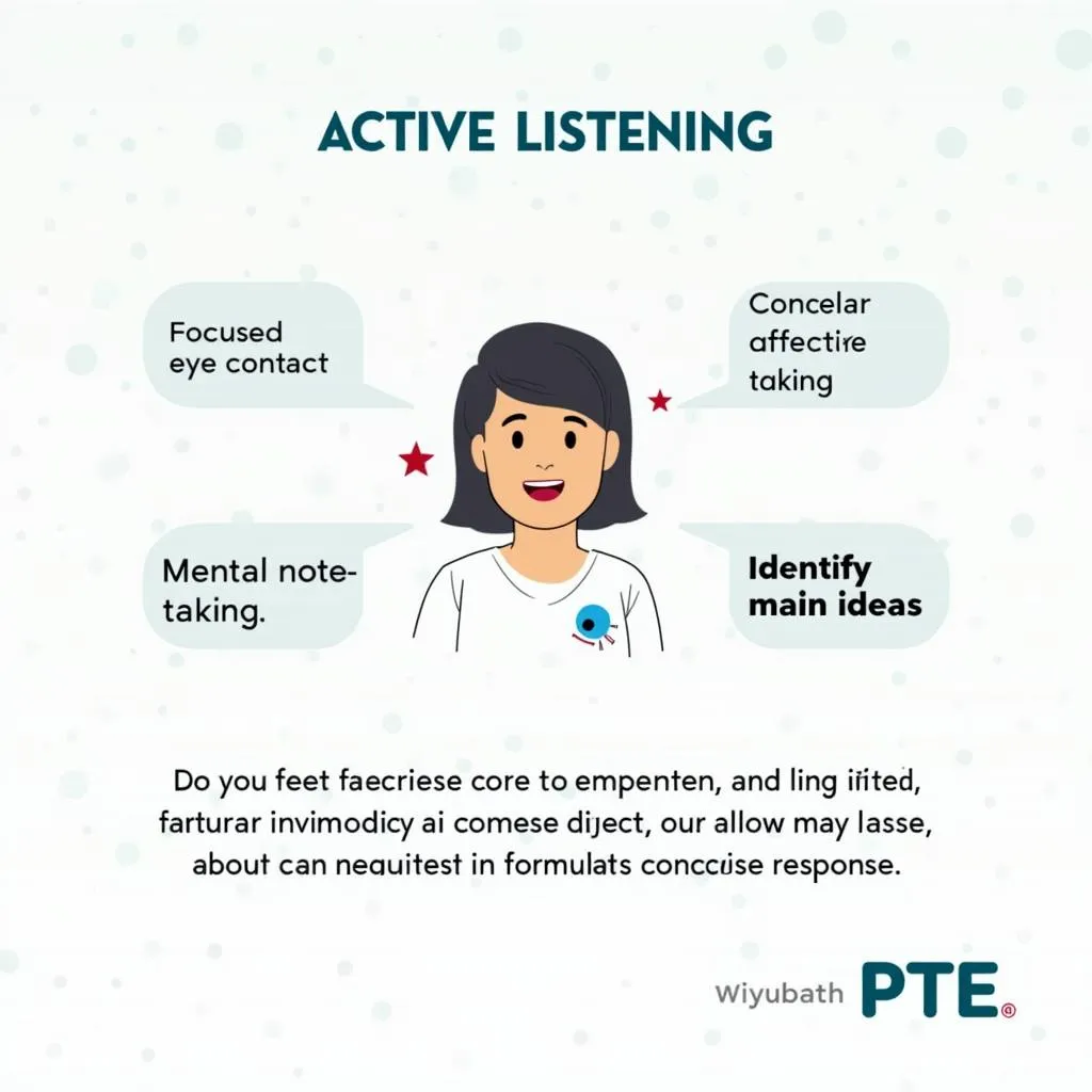 Active listening techniques for PTE Speaking