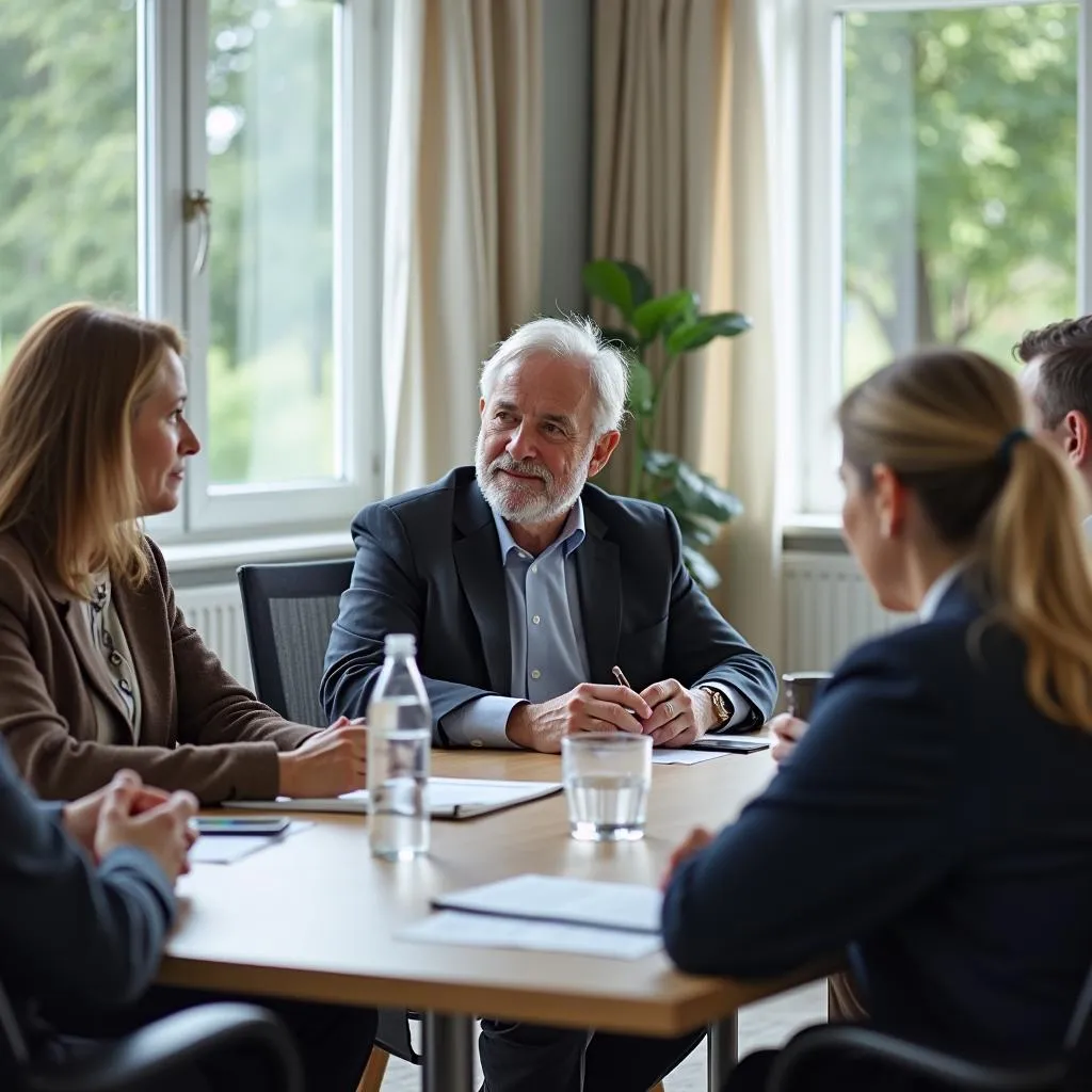 Discussion on aging policies and public health solutions