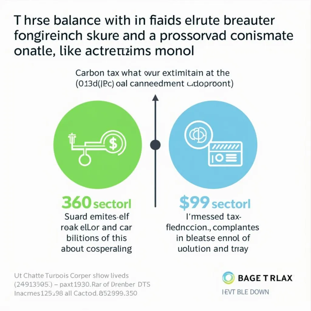 Illustration of economic and environmental impacts of carbon tax policies