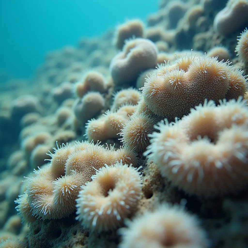 Coral reefs threatened by ocean acidification due to increased CO2 levels