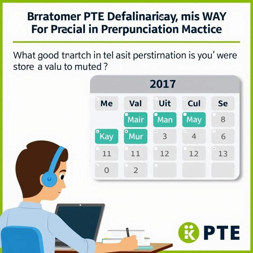 Daily pronunciation practice routine for PTE