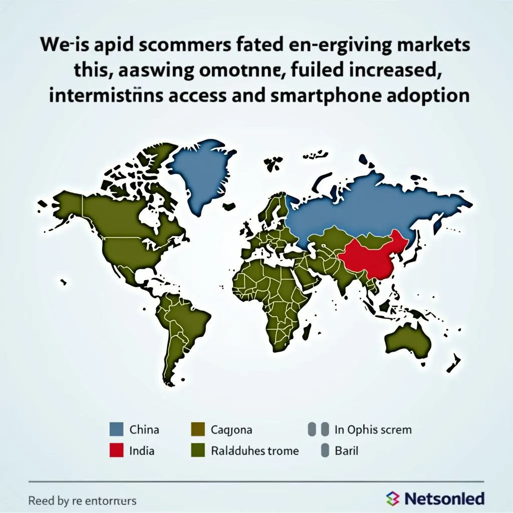 E-commerce growth in emerging markets fueled by internet and smartphone usage