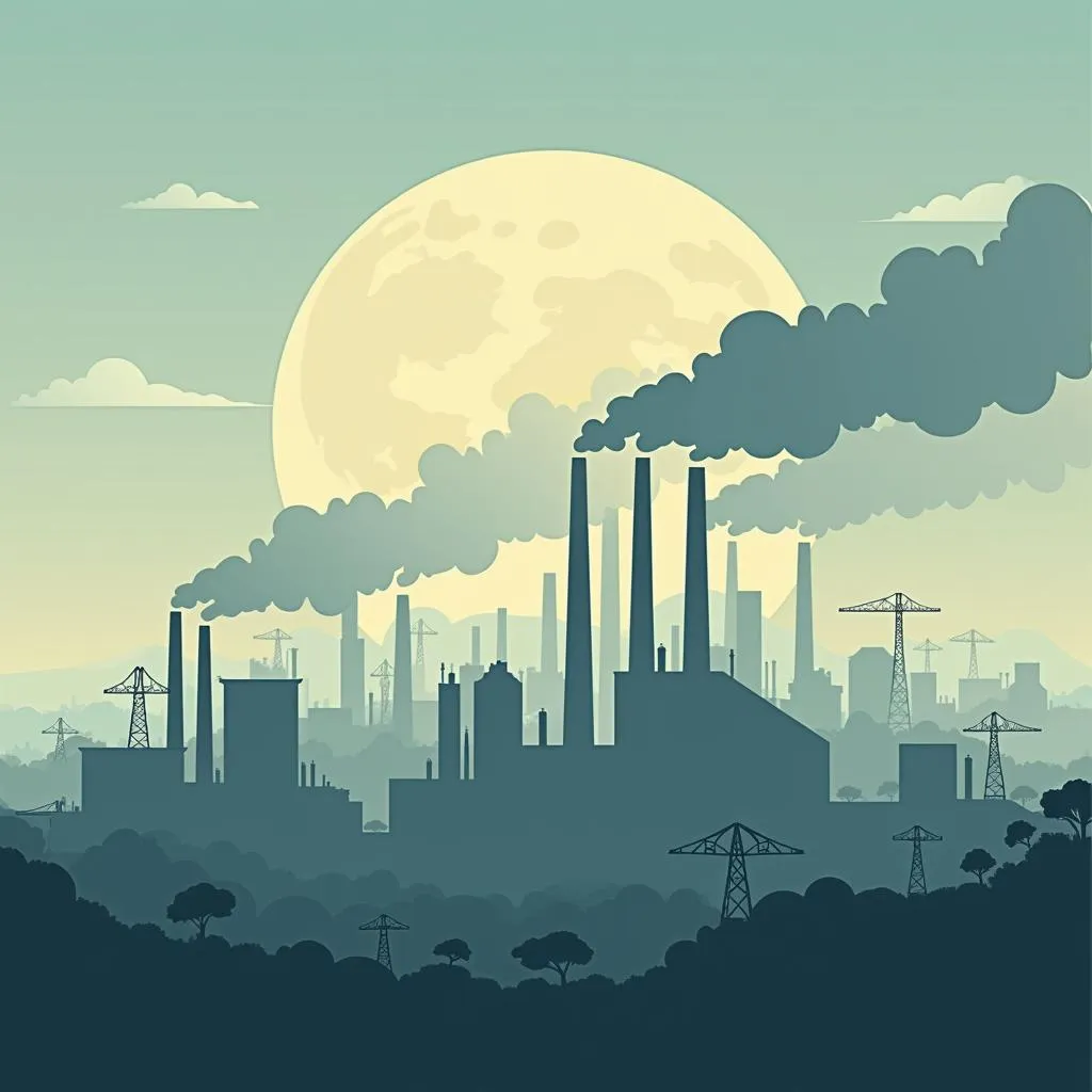 Economic growth tied to industrial pollution and environmental harm.