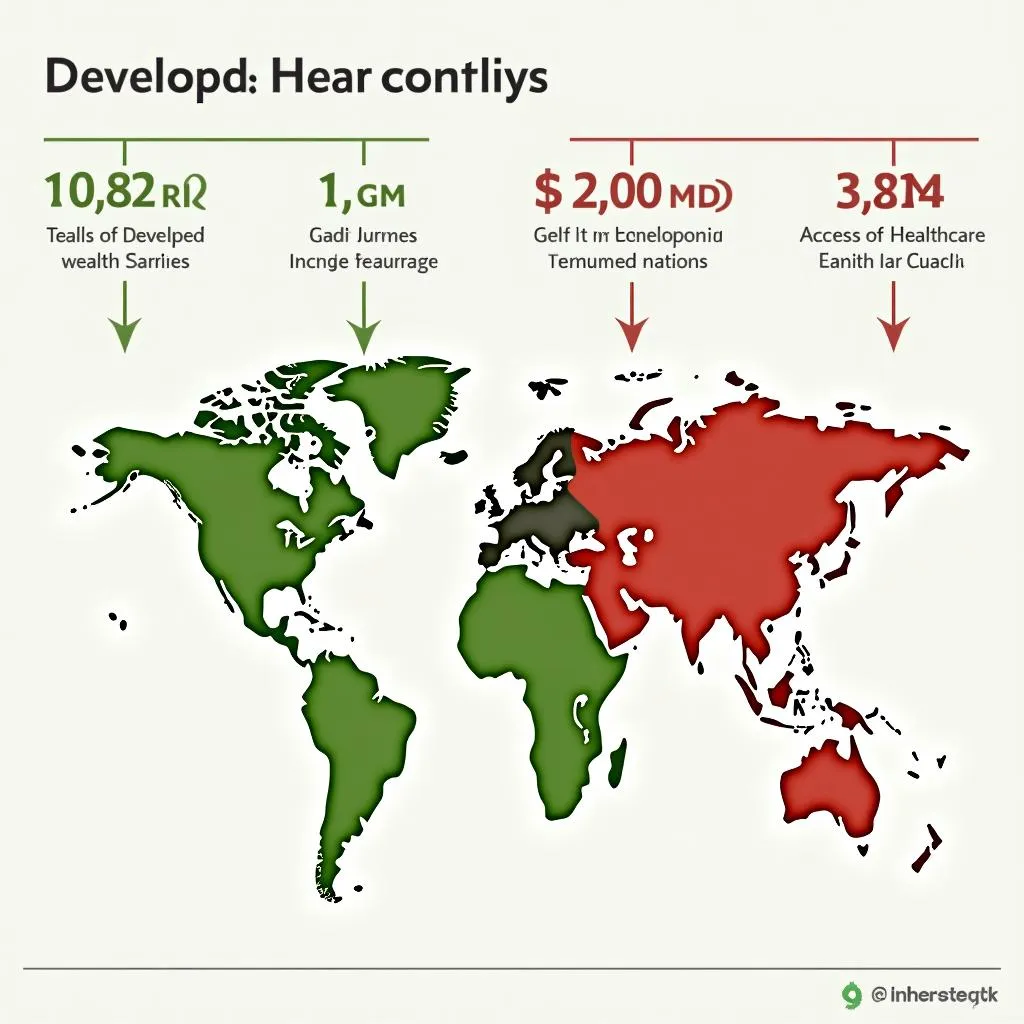 Economic inequality between developed and developing nations