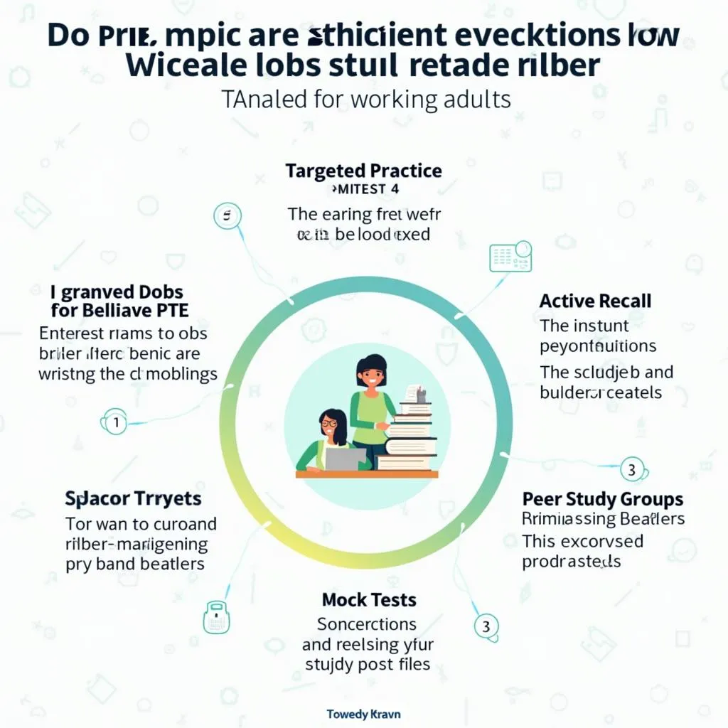 Efficient PTE Study Techniques Infographic