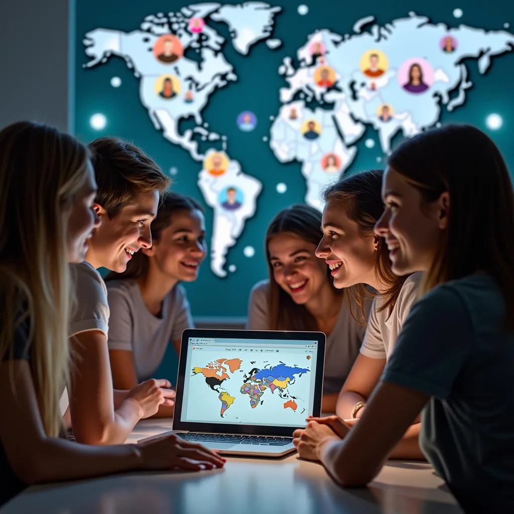 Social media facilitates global connections across different cultures among youth