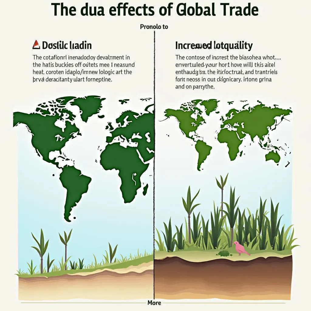 Technology advancements leading to global trade and environmental concerns