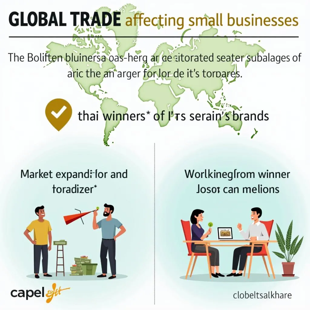 Effect of global trade on small local businesses with pros and cons of the competition