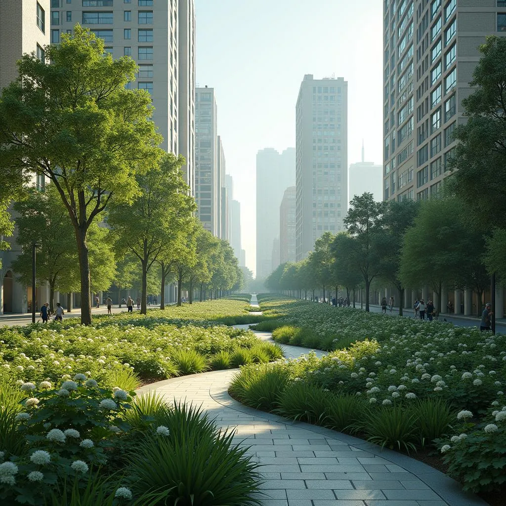 Increase green spaces to mitigate UHI effects