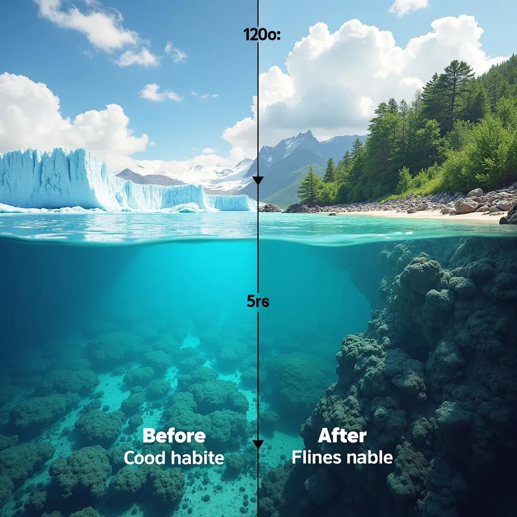 Habitat destruction due to climate change