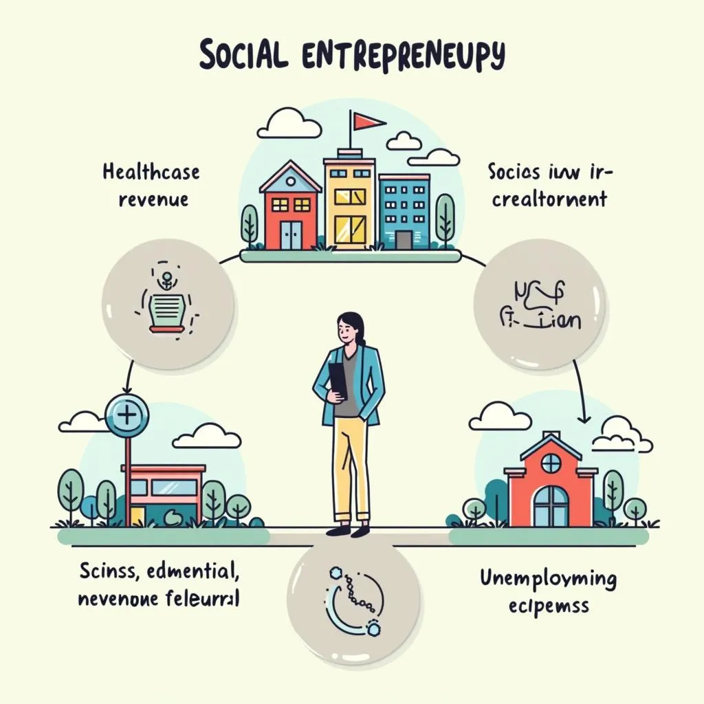 Hybrid model of social entrepreneurship balancing revenue and social good