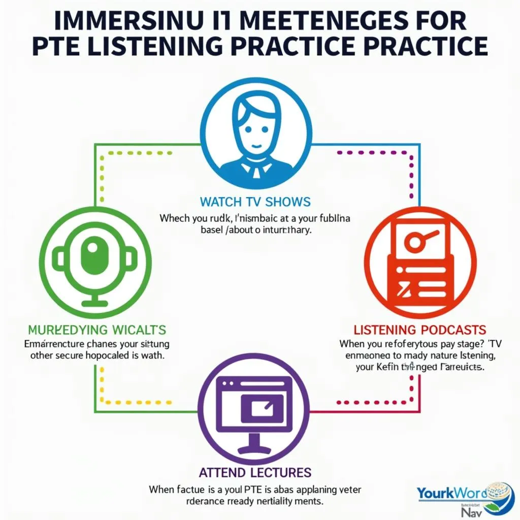 Immersion techniques for PTE listening practice