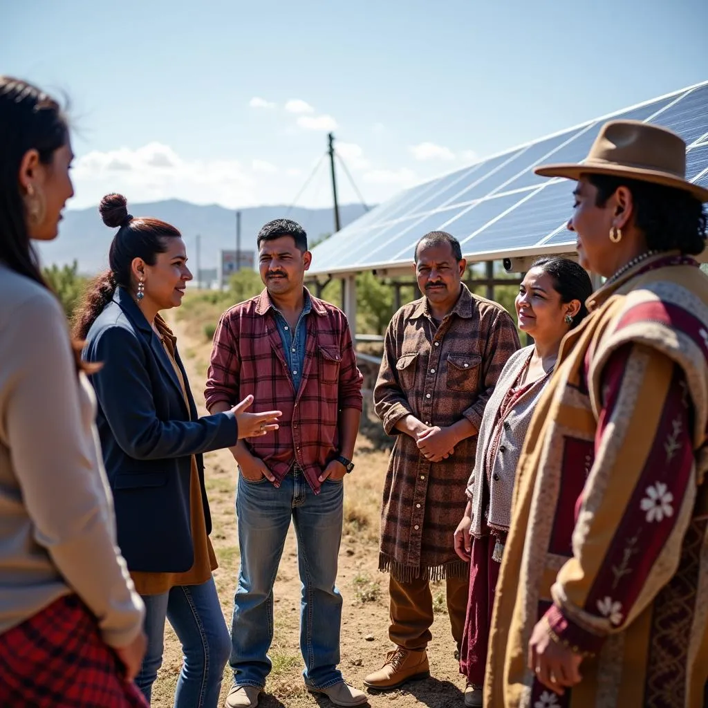 Indigenous community’s relationship to renewable energy projects