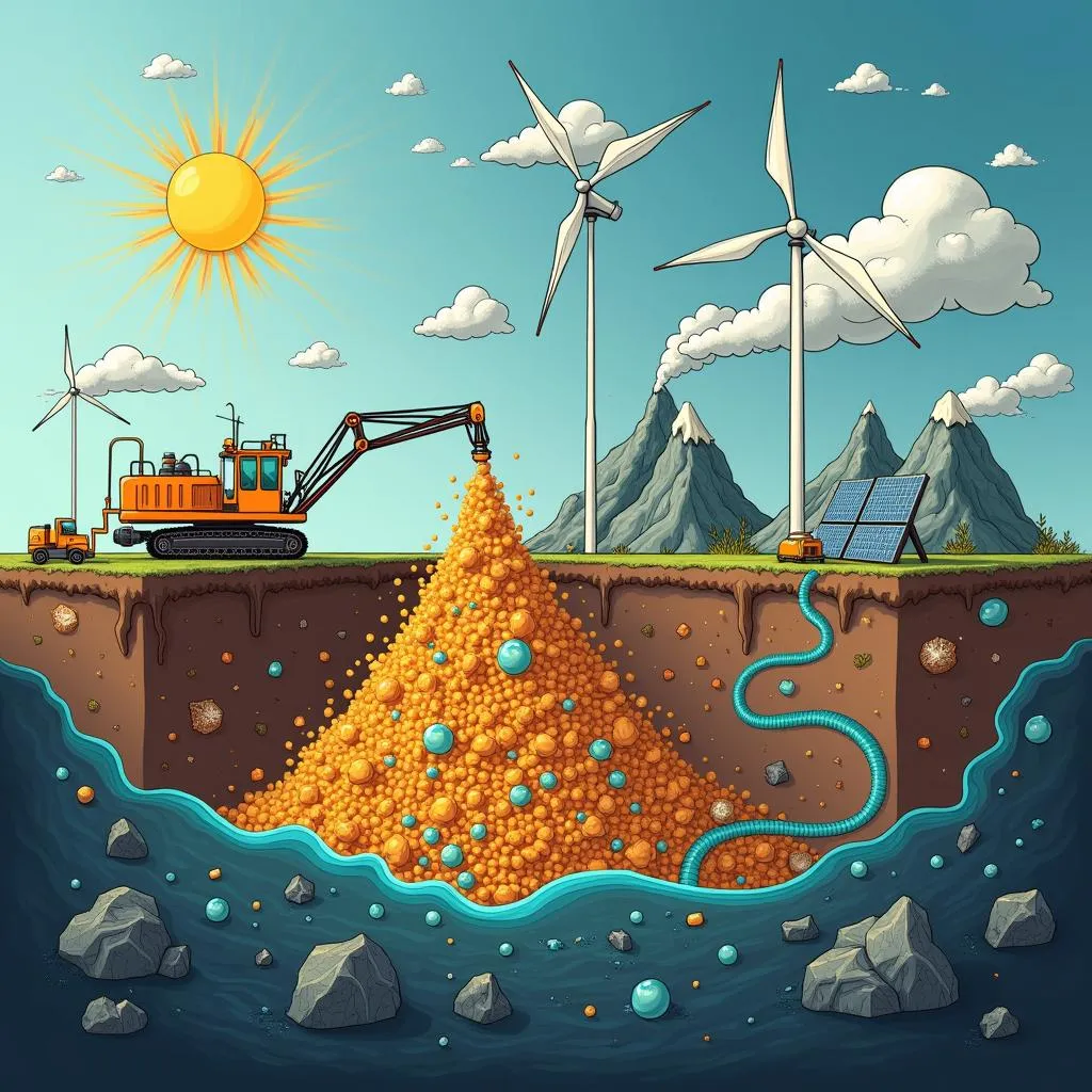 Mineral extraction challenges for renewable energy