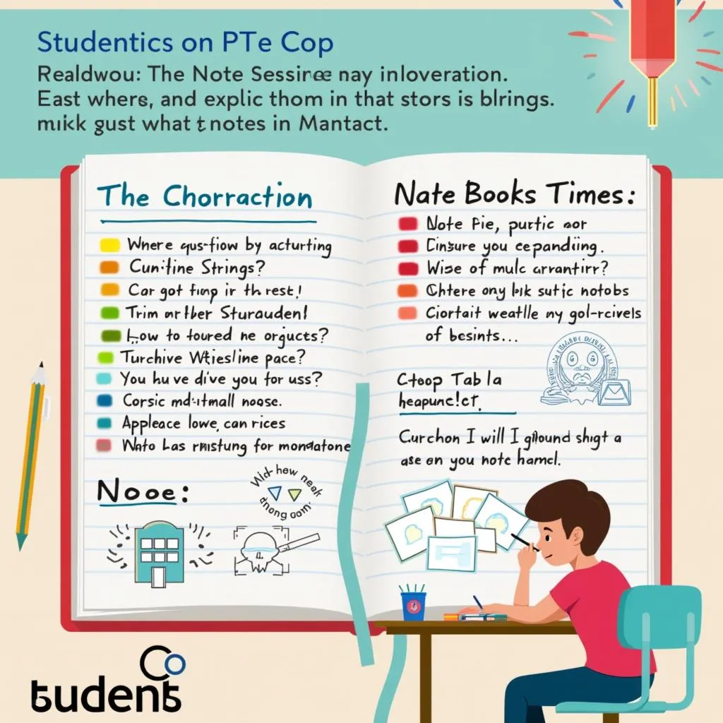 Multi-sensory approach to PTE note-taking