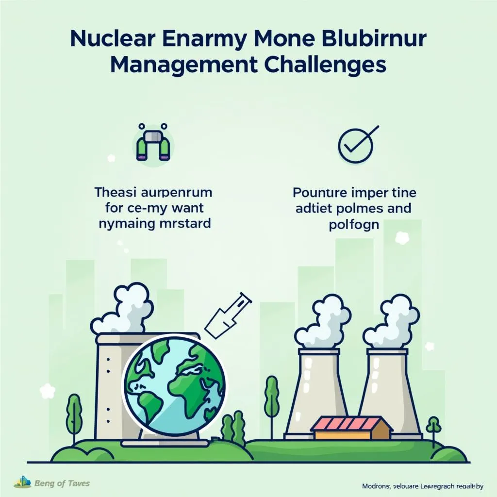 Nuclear energy challenges with waste disposal and emissions