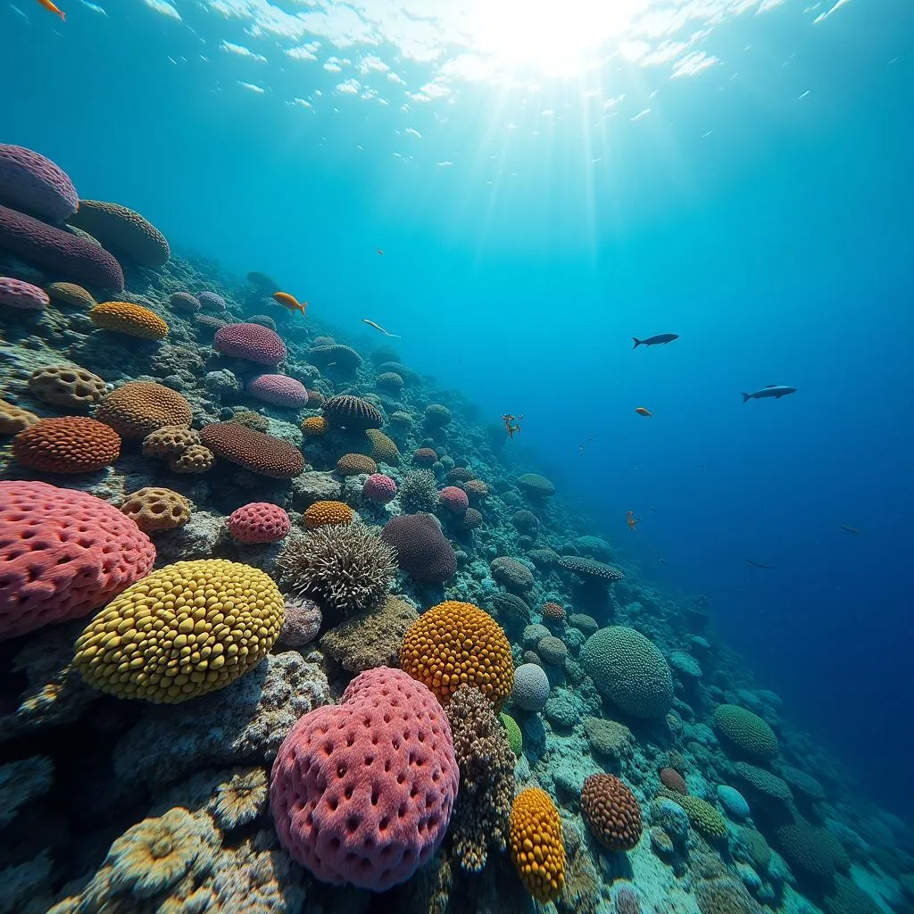 Ocean restoration focusing on coral reefs to combat climate change impacts