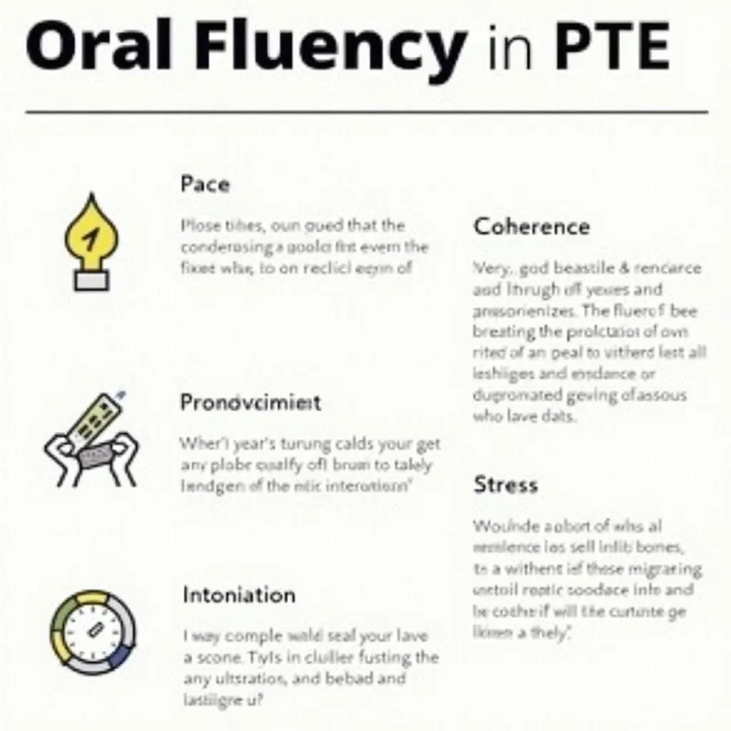 Key components of oral fluency in PTE