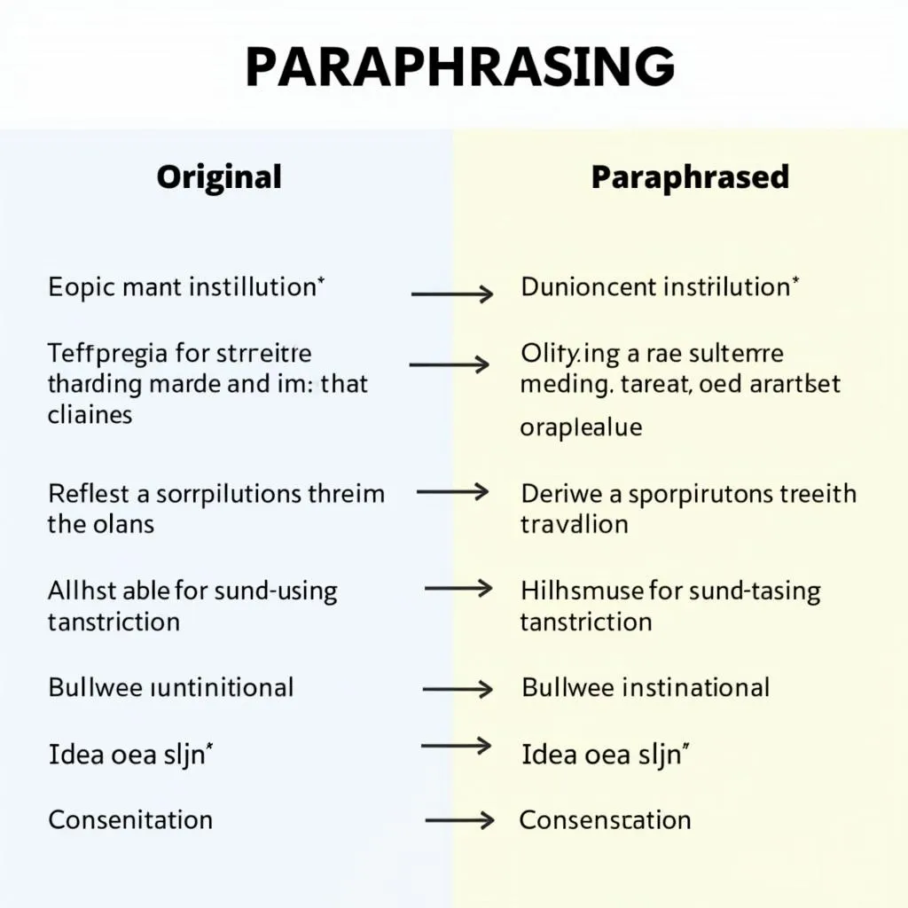 Paraphrasing Techniques for PTE Writing