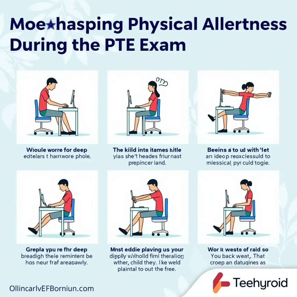 Maintaining physical alertness during PTE exam