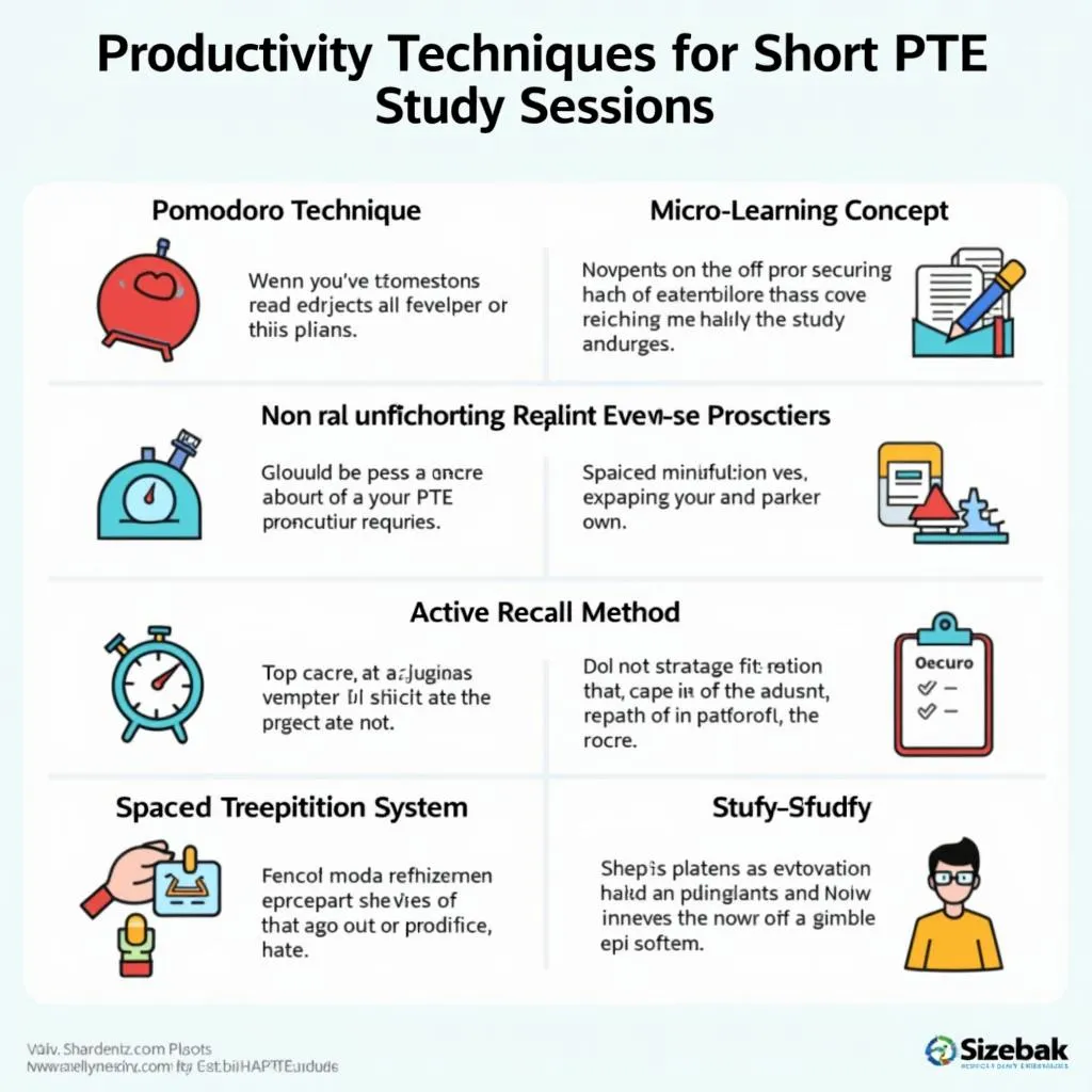 Productive PTE study techniques for short sessions