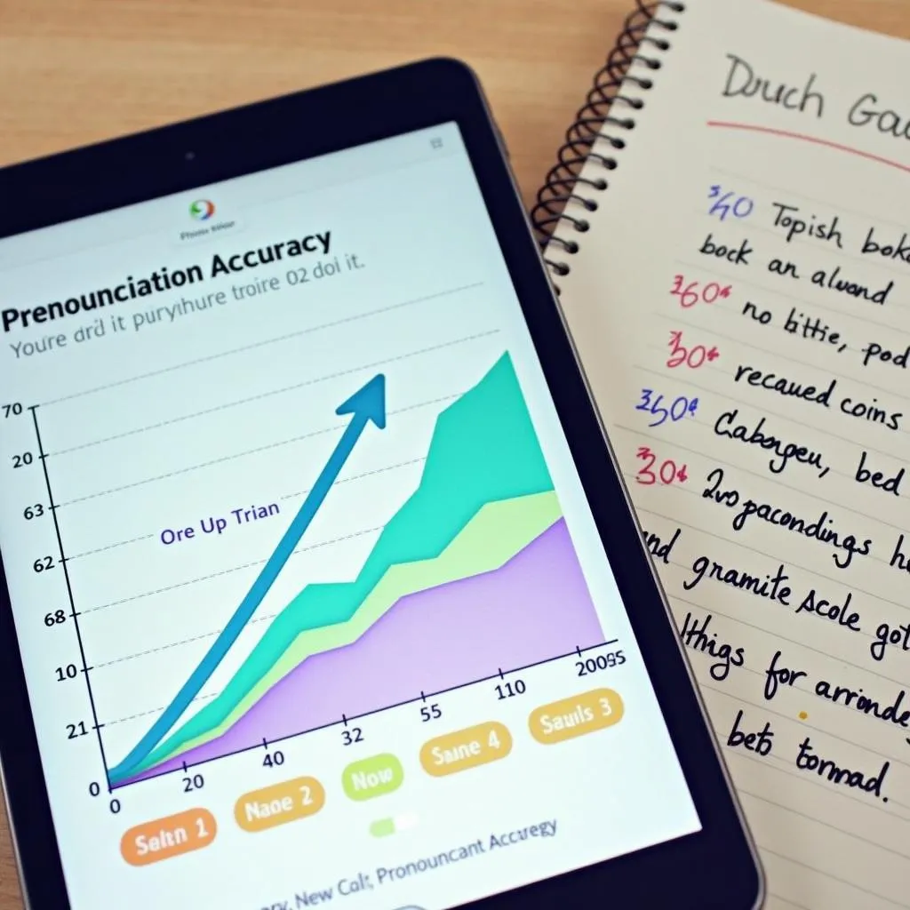 Progress tracking for pronunciation goals