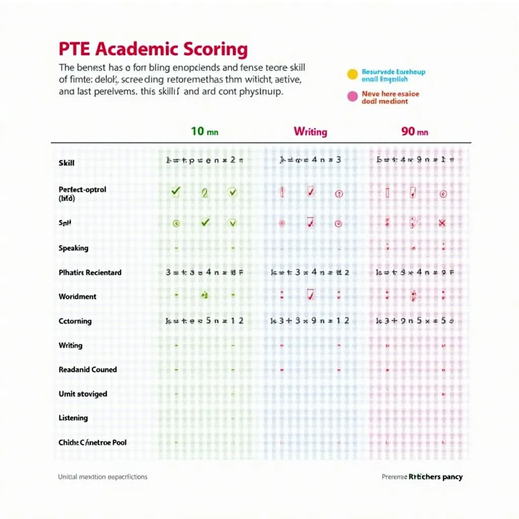 PTE Academic Scoring System Overview