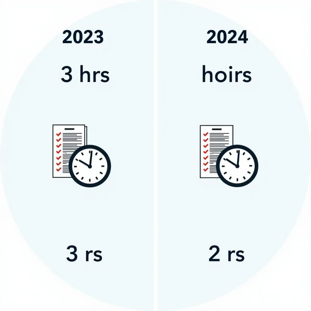 PTE Academic Test Duration Comparison 2023 vs 2024