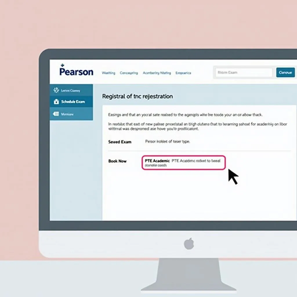 PTE Academic test registration online portal