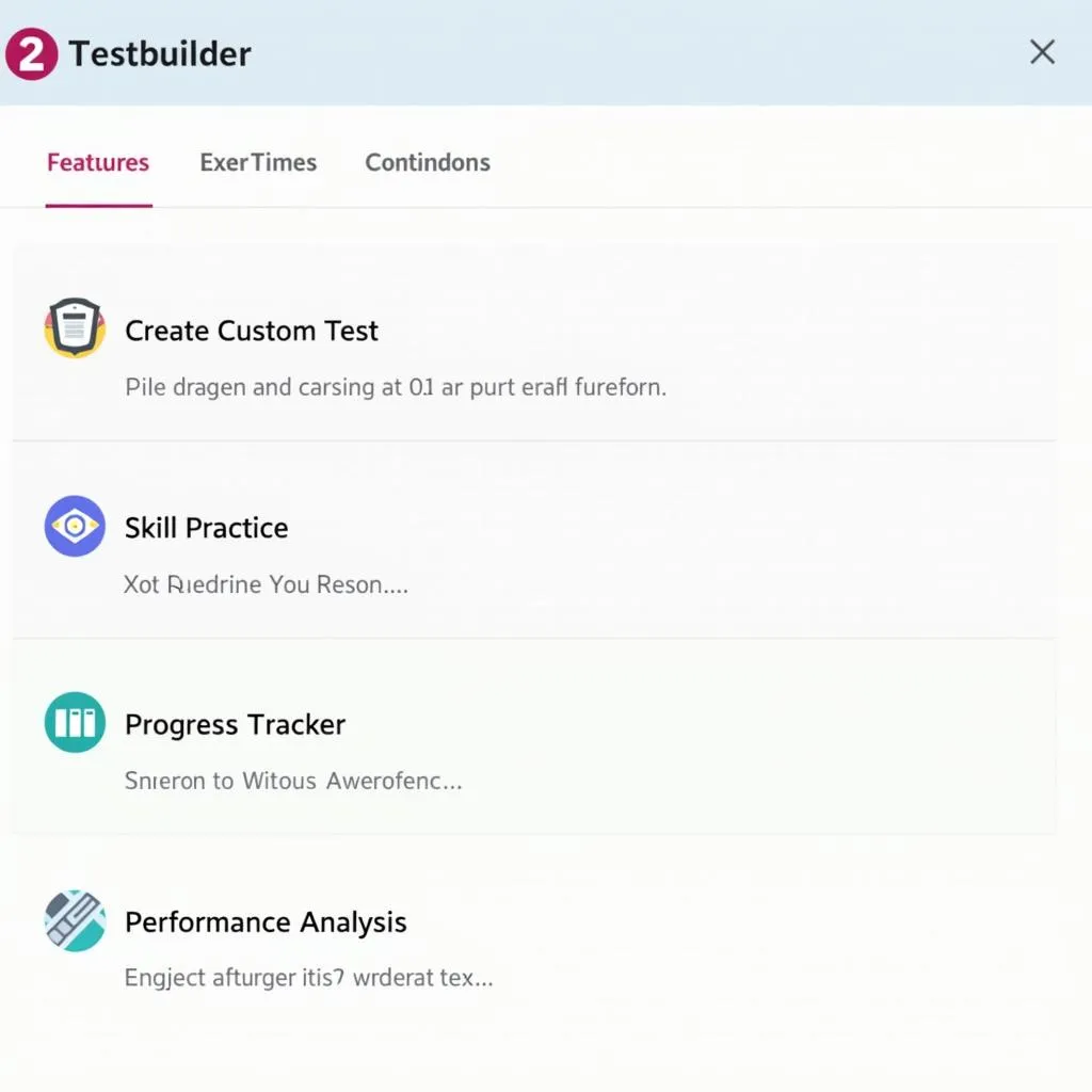 PTE Academic Testbuilder Dashboard