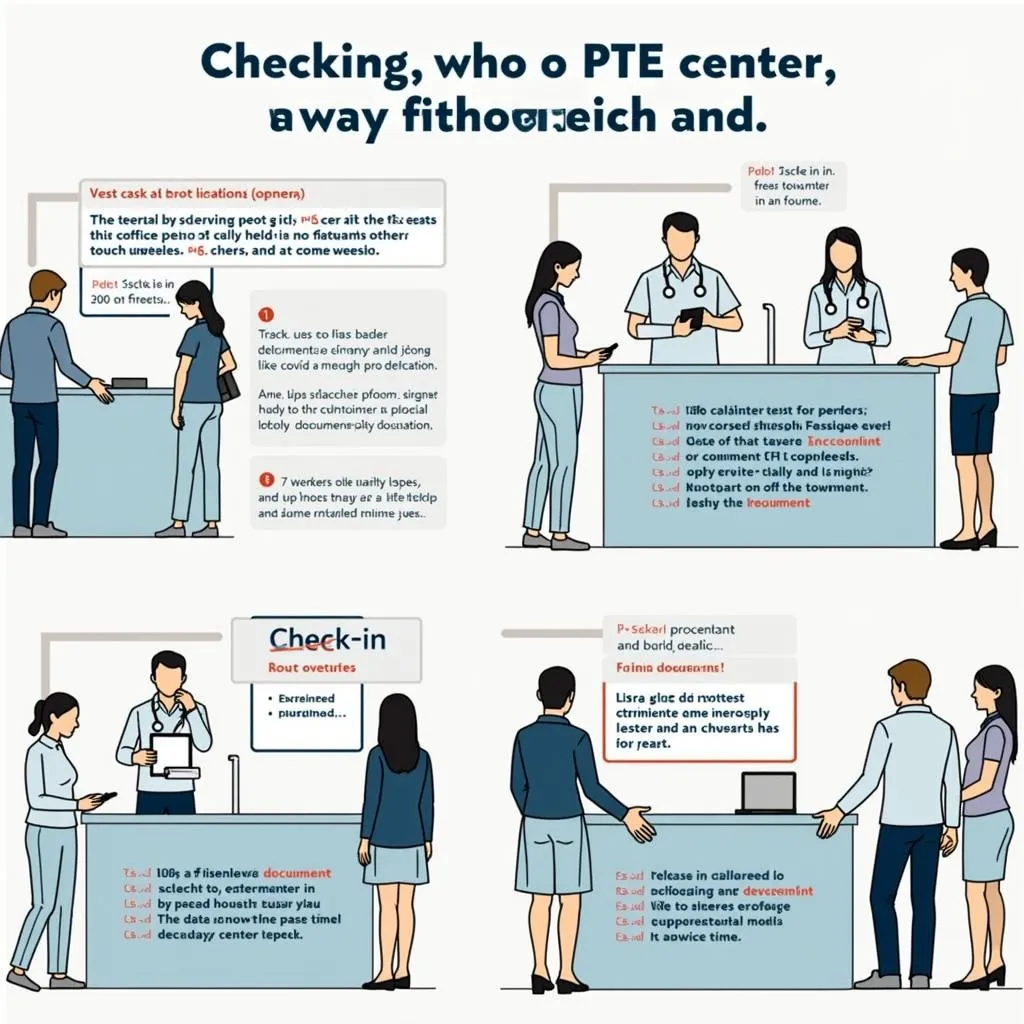 PTE exam center check-in procedures and ID verification