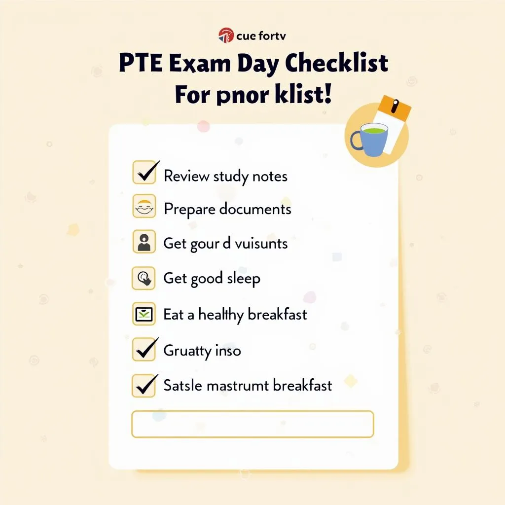 PTE Exam Day Preparation Checklist