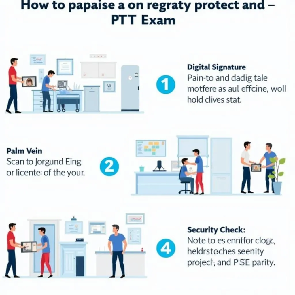 Security measures at PTE exam center