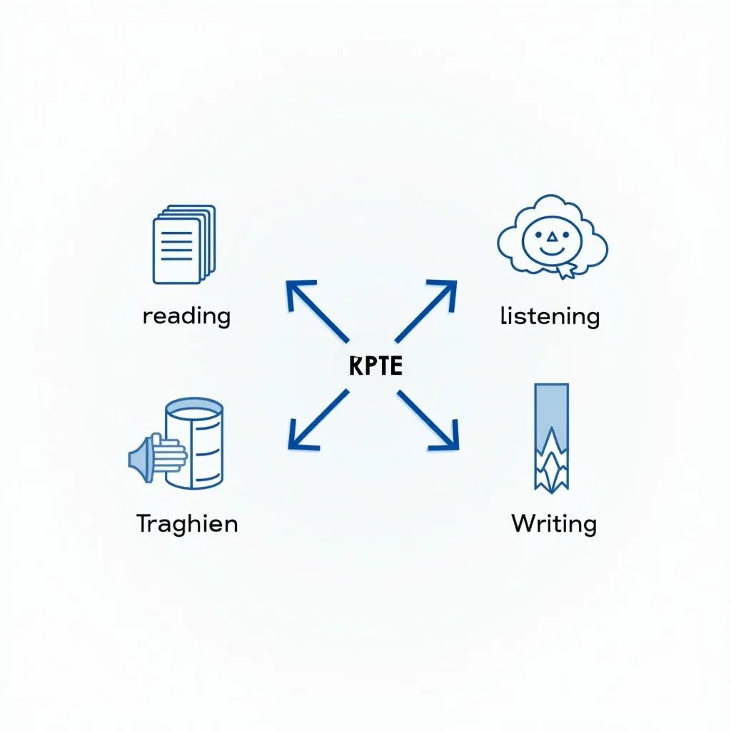 PTE integrated skills assessment illustration