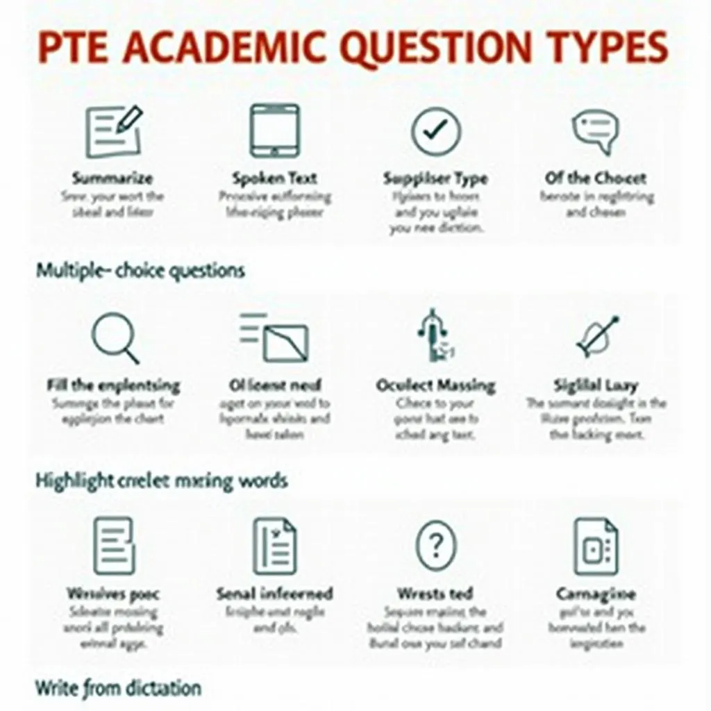 PTE Academic Listening Section Question Types