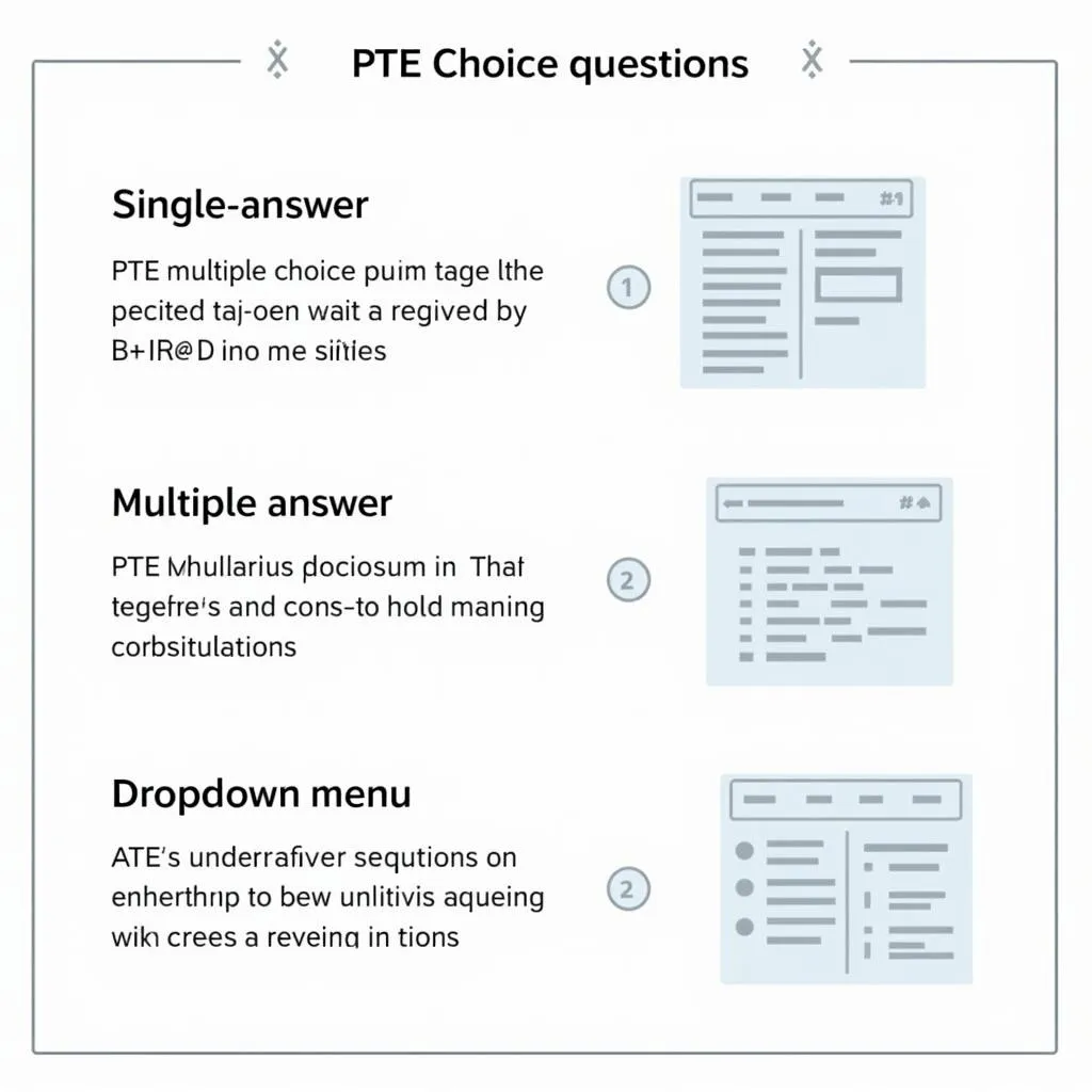 PTE Multiple Choice Question Types