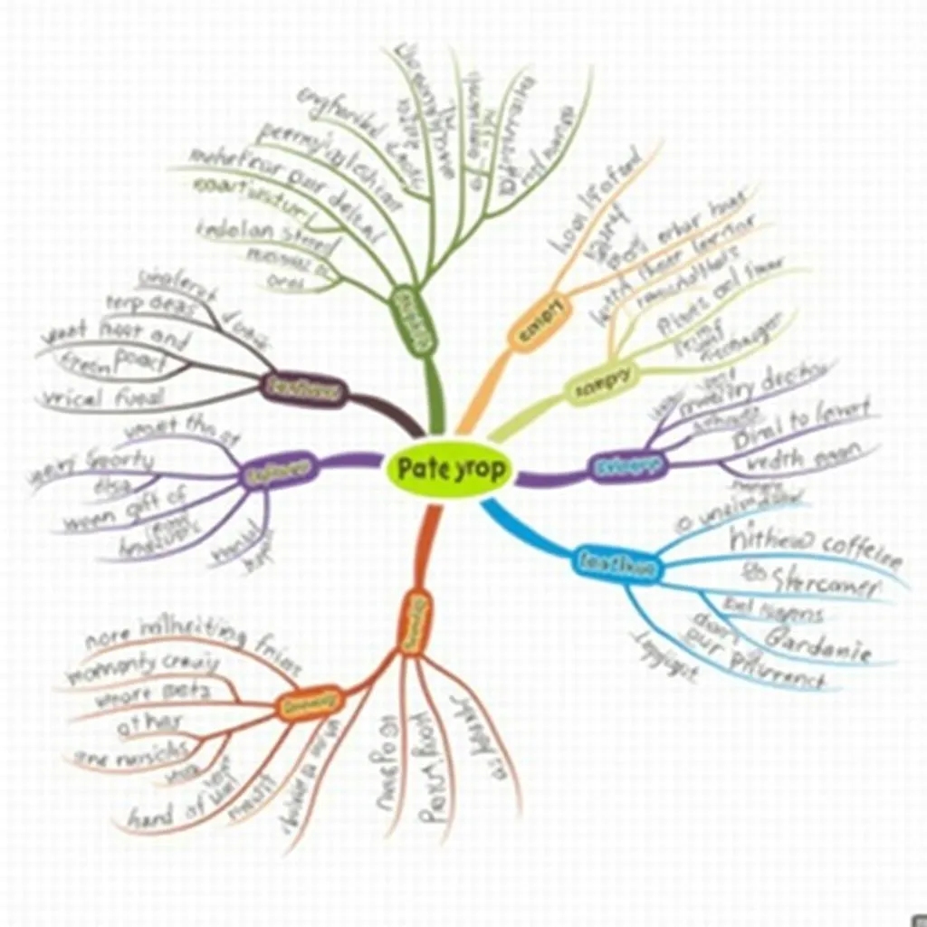 Mind mapping technique for PTE note-taking