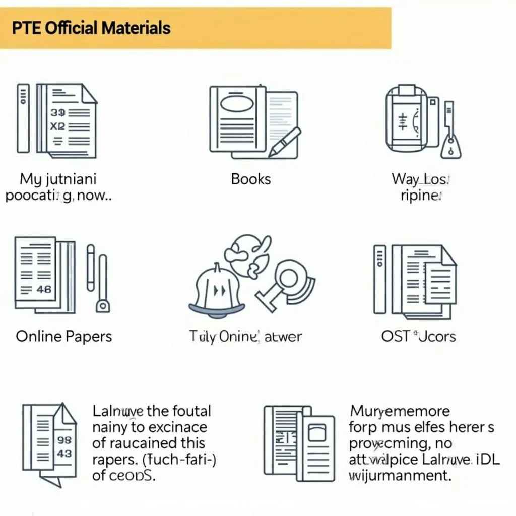 Types of PTE Official Materials