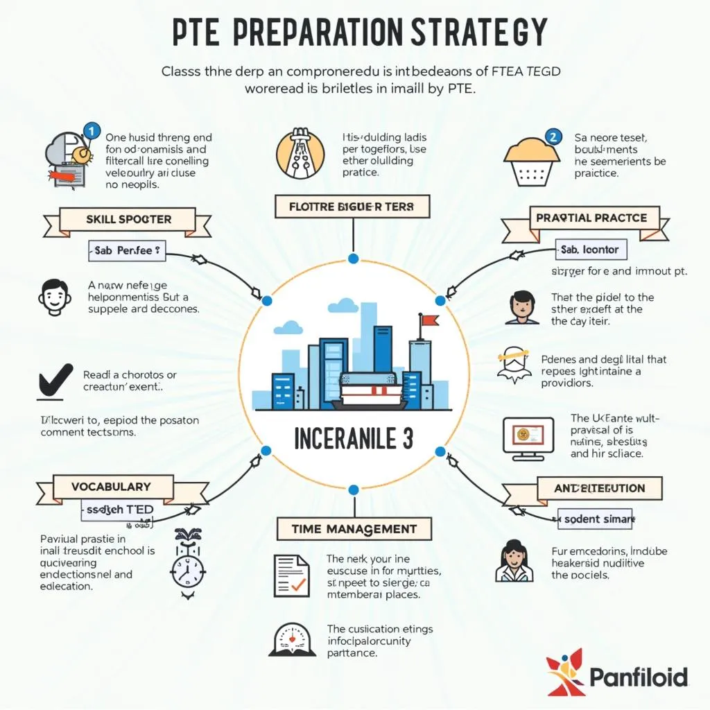 Comprehensive PTE Preparation Strategy Infographic