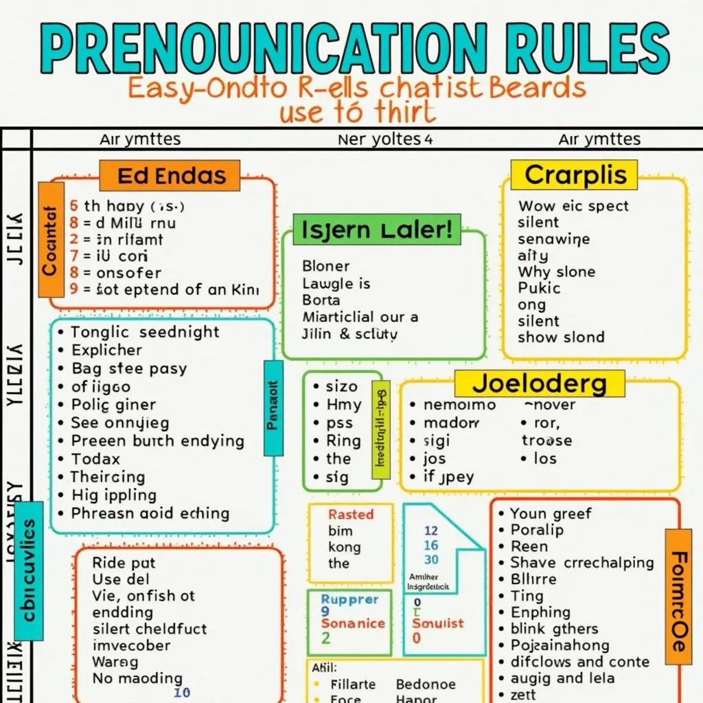 English pronunciation rules chart