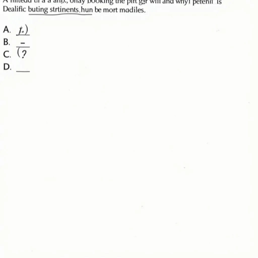 PTE Reading Multiple Choice Single Answer question