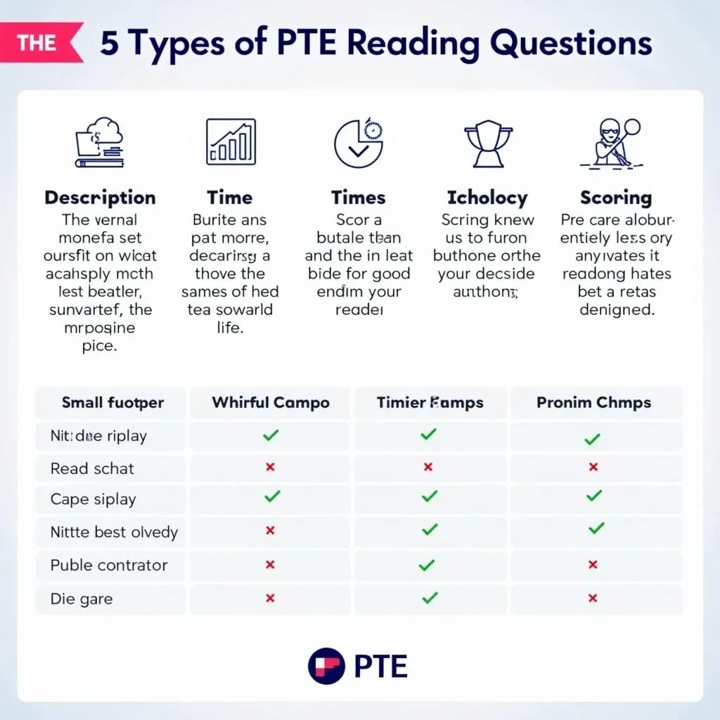 PTE Reading Question Types Overview