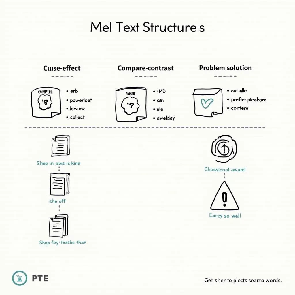 Analyzing text structure for PTE reading comprehension