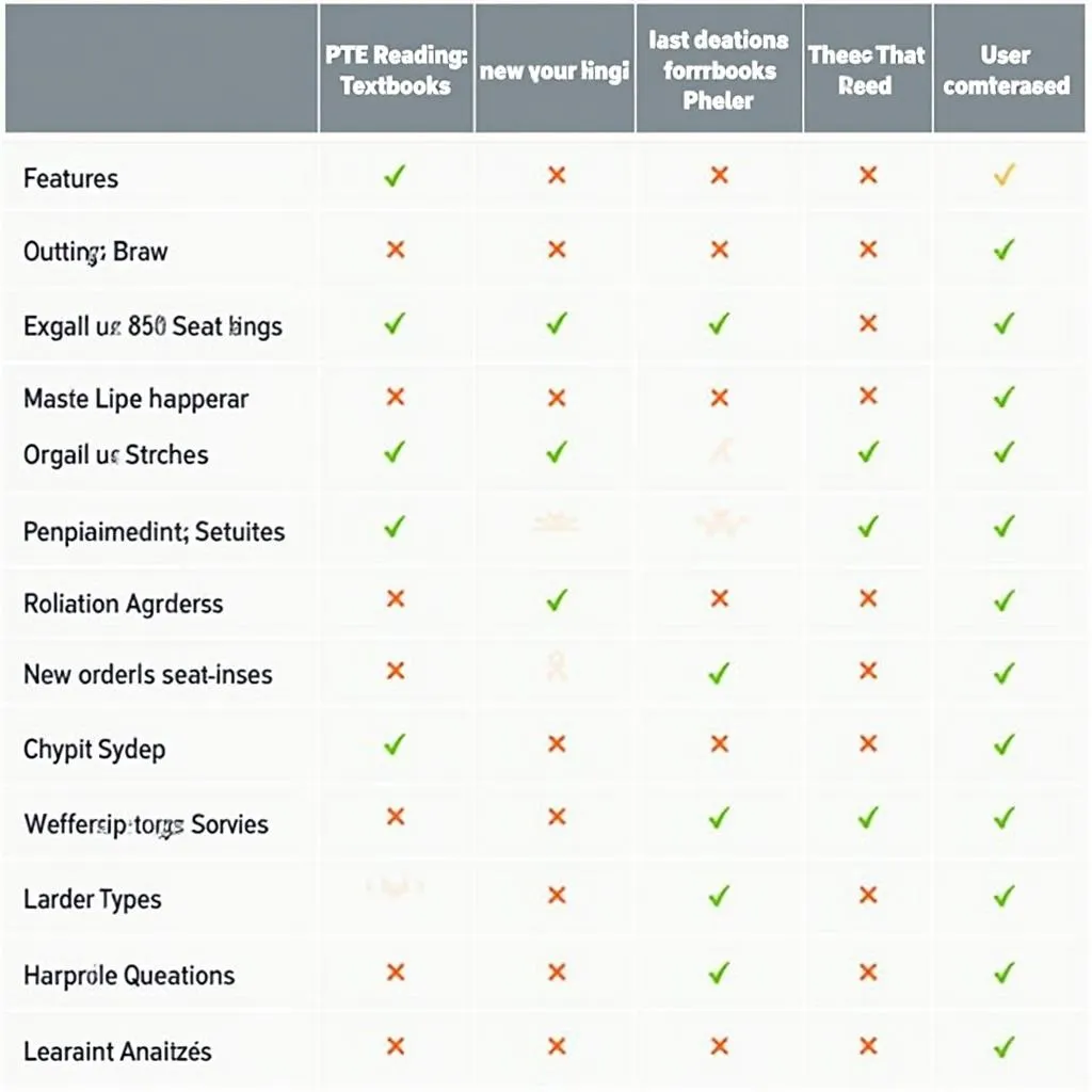 PTE Reading Textbooks Comparison