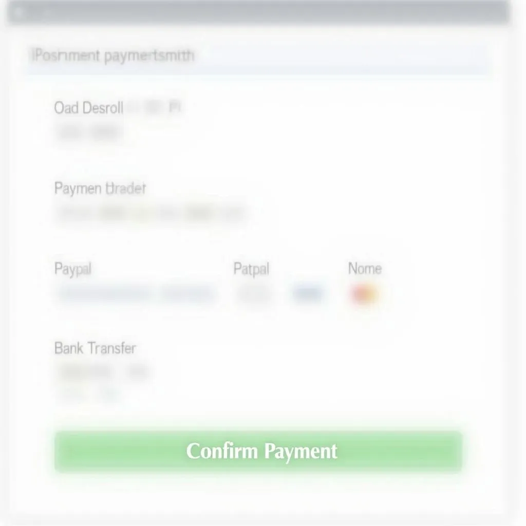 PTE registration payment and confirmation screen