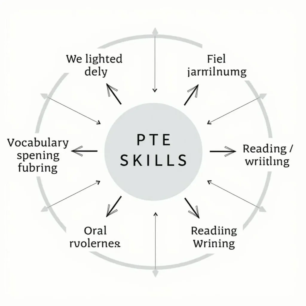 Correlations between PTE skills scores