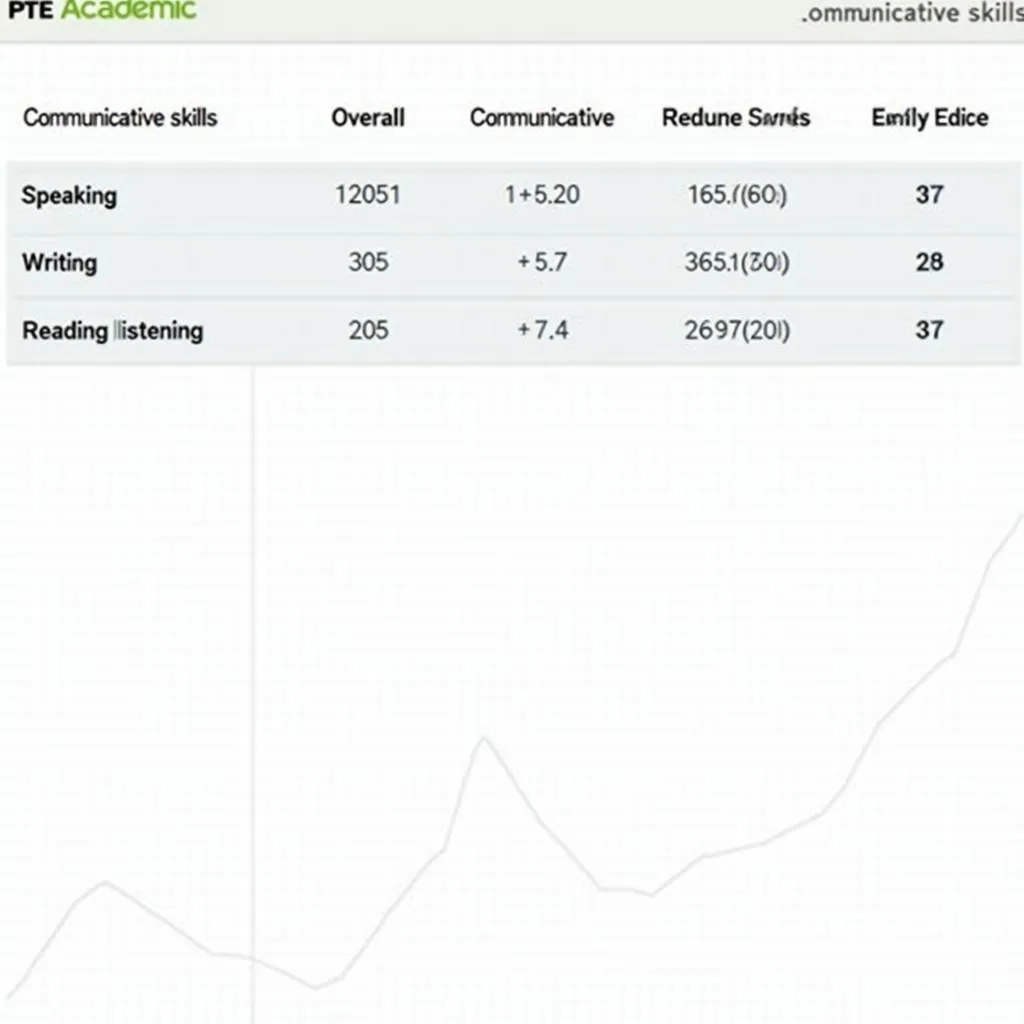 Sample PTE Academic score report