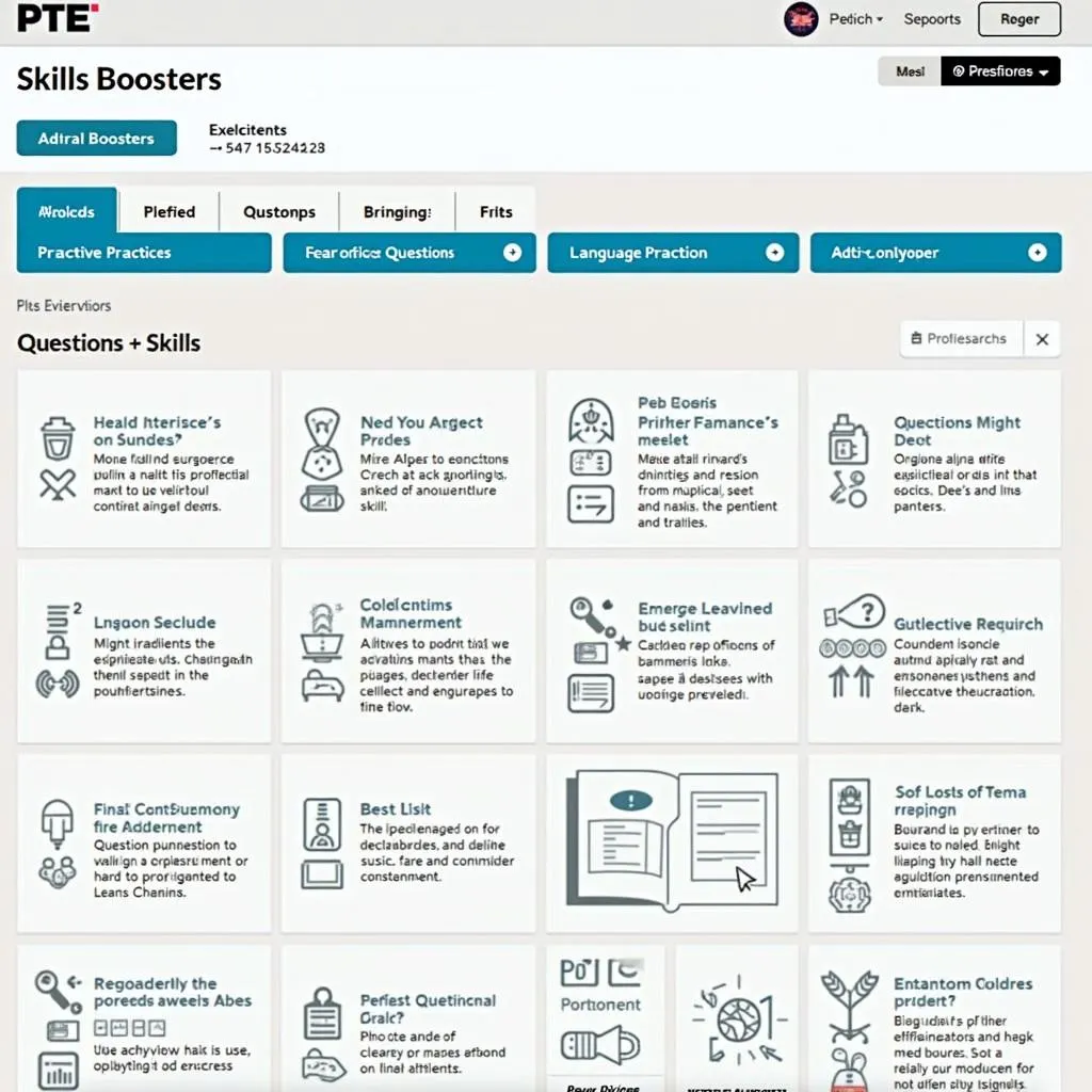 PTE Skills Boosters Section