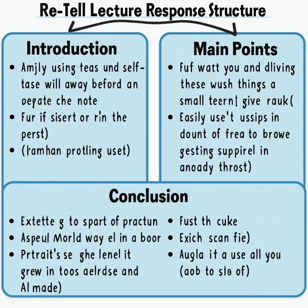 Structured approach for PTE Speaking Re-tell Lecture task